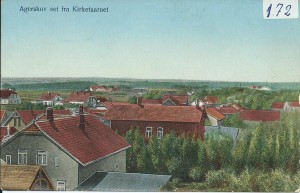 Agerskov set fra kirketårnet 1915